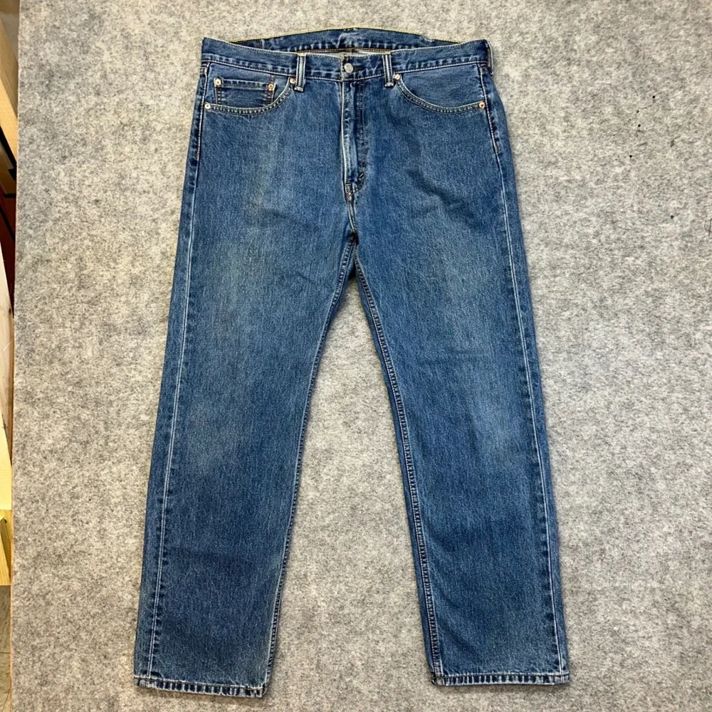Lot of 4 Levis 505 Straight Jeans Men's 38x32 Blue Work Pants
